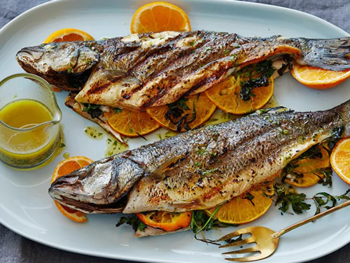 PeruRail Titicaca 地中海香草柑橘烤全魚